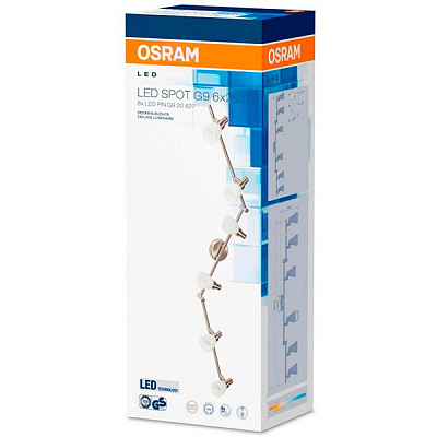 Спот Osram 827 LED 6x2 Вт G9 хром 