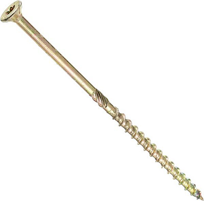 Шуруп конструкционный потайная головка ЦЖ 6x300 мм 1 шт. желтый цинк Expert Fix