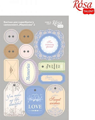 Высечки для скрапбукинга Кружево 2 12,8х20 см 9406086 Rosa Talent