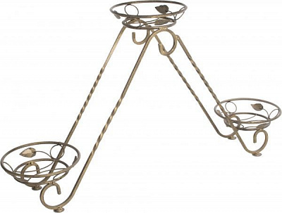 Подставка для растений ВКВ-Сервіс на 3 горшка Сани №3 112х30x68 см 