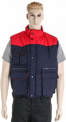 Жилет рабочий Delta plus Sierra   р. M SIERRBRTM синий с красным