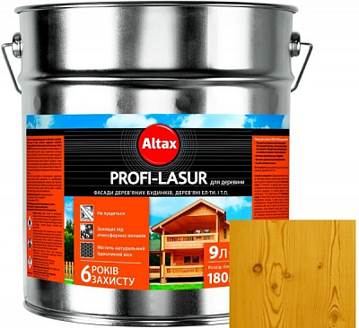 Лазурь Altax Profi-Lasur дуб шелковистый мат 9 л