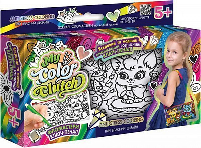 Набір для творчості Danko Toys My Color Clutch клатч-пенал-розмальовка укр. (18) в асортименті