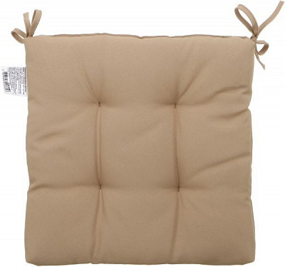 Подушка на стілець Веселка 40х40 см бежева Прованс