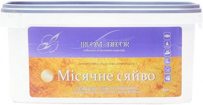 Декоративная штукатурка моделирующая Ircom Decor Лунный свет 4 кг золотой