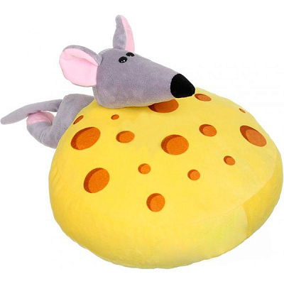 Подушка декоративная Сыр с мышкой 30x30 см