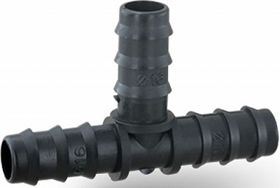 Трійник для краплинного поливу 20 x 16 x 20