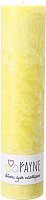 Свічка Циліндр пальмова жовта 6х26 см ТМ FAYNE