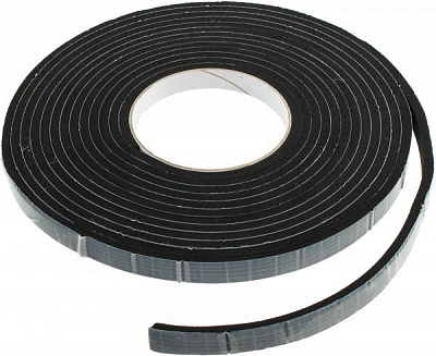 Уплотнитель самоклеящийся прямоугольный Normaizol 5x12,5 мм 6 м черный 