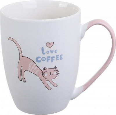 Чашка Pets Cat Pink 350 мл порцеляна Fiora