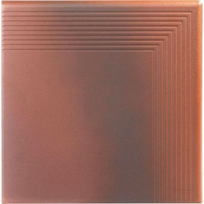 Клинкерная плитка OLD CASTLE Dark brown stopnica narozna 30x30 Cerrad