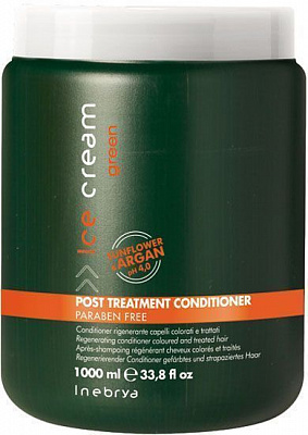 Кондиционер INEBRYA Green Post-Treatment регенерирующий для окрашенных волос без сульфатов 1000 мл