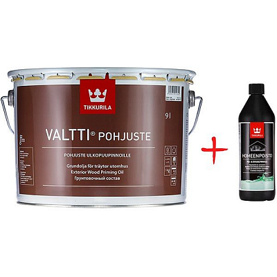 Комплект Tikkurila Valtti Pohjuste 9 л + Homeenpoisto 1 л