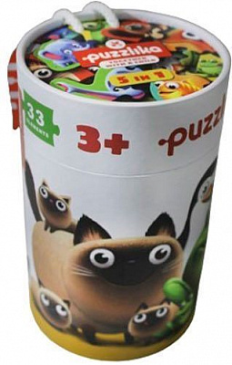 Игрушка-пазл Левеня 5 в 1 с малышом