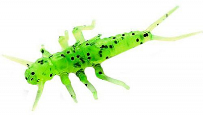 Приманки для ловлі риби FishUp Stonefly 0.75 21 мм 12 шт. #055 - Chartreuse/Black