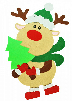 Підвіска фетрова Аплі-Краплі Олень 50 см