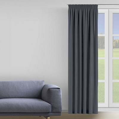 Штора Moda 200х285 см сірий Decora