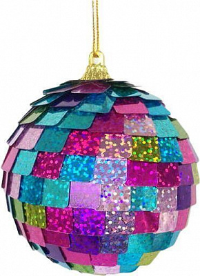 Шар пенопластовый Диско-стайл 8 см мульти