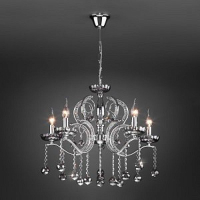 Люстра підвісна Strotskis Brezza 5x60 Вт E14 хром 10107/5