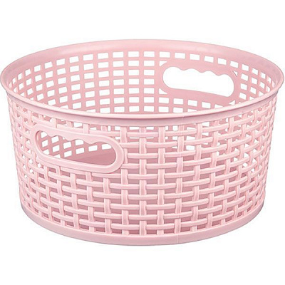 Кошик Gondol Plastic G-660 KANGAROO-Round пудра 235x235x110 мм