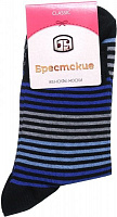 Носки женские БЧК 1100 Classic р. 25 черный с синим 014 