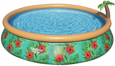 Басейн надувний Bestway Пальми з фільтр-насосом 457x84 см 57416