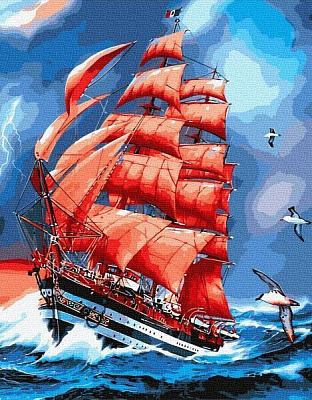 Картина за номерами Багряні вітрила bk_1139 BookOpt
