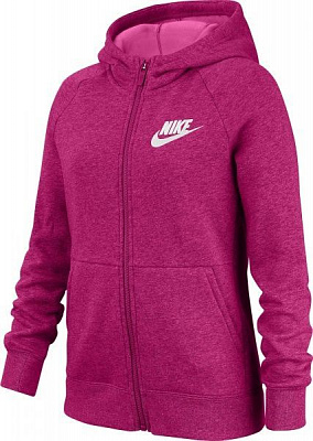 Джемпер Nike G NSW PE FULL ZIP BV2712-615 р. M оранжевый