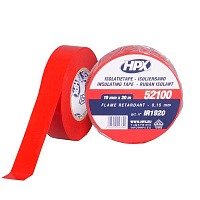 Ізоляційна автомобільна стрічка HPX 52100 VDE стардарт IR1920 19x0,15 мм 20 м червоний