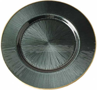 Блюдо Dekor Cam Focus 32,5 см зелений