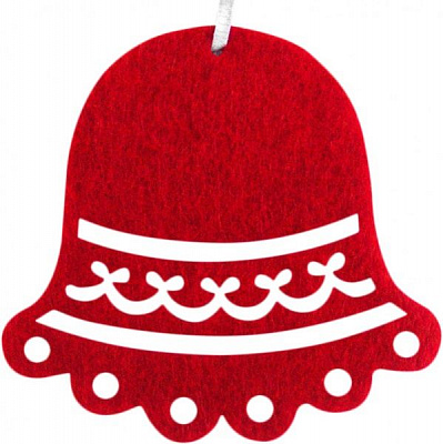 Підвіска Дзвоник 7 см TB41031RED