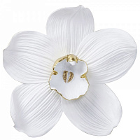 Декор настінний KARE Design Orchid 54x51 см білий 