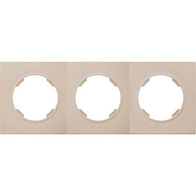 Рамка трехместная HausMark Bela универсальная кремовый SNG-FRP.RD20G3-CR