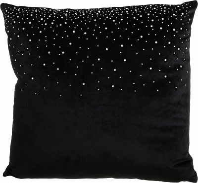 Подушка KM Dots 100% полиэстер 45x45 см черный 