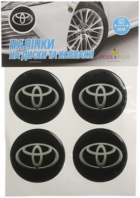 Наліпка TERRAPLUS на ковпаки та диски Toyota 60 мм
