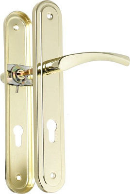 Ручка на планке Bruno BR-85 85 мм полированная латунь