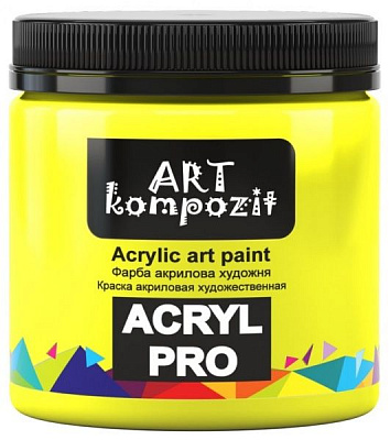 Краска акриловая 112 желтый лимонный 430 мл ART Kompozit