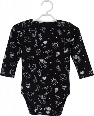 Комбинезон Фламинго ясельный р.74 черный 494-217 