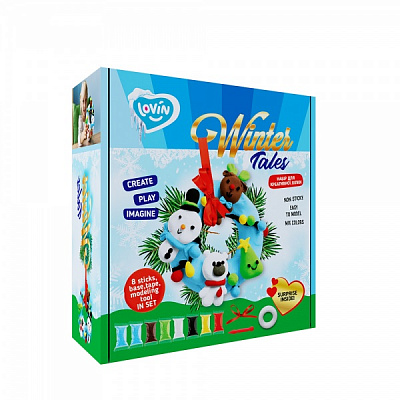 Набір для дитячої творчості Lovin Winter Tales Віночок голубий. Зимова компанія 70102