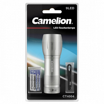 Ліхтарик Camelion CT4004 9LED aluminum torch incl 3 x R03