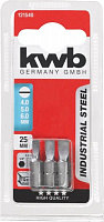 Набор бит KWB SL 4, 5, 6 x 25 мм 3 шт. 121540