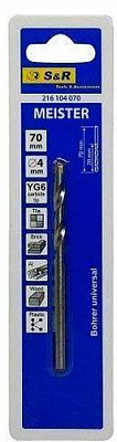 Свердло універсальне S&R Meister 30x70 мм S&R Meister 4 мм
