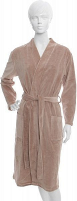 Халат махровий Durutex Jersey р. S бежевий
