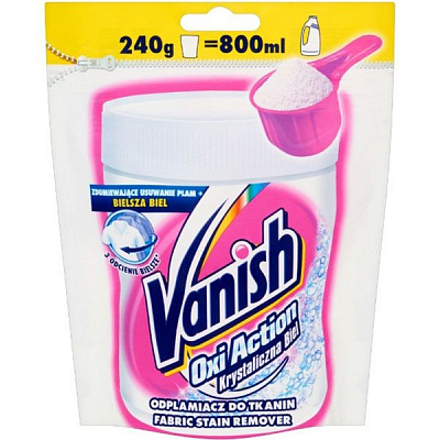 Пятновыводитель Vanish Oxi Crystal 240 г