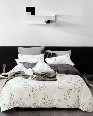 Комплект постельного белья Funny Rabbits 2 разноцветный 