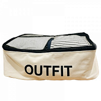 Органайзер текстильный Organize M-Bag-L OUTFIT хлопковый для вещей светлый 300x400 мм