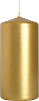 Свічка циліндрична 50/100-213 золотий металік Bispol