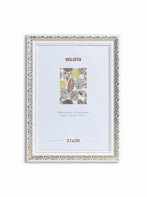 Рамка для фото Velista 30E-G015v 13х18 см білий/золотий