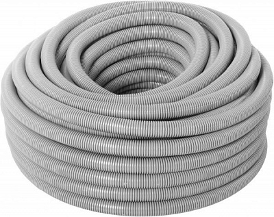 Труба гофрированная Контакт 32 мм с протяжкой ПВХ 50 м 