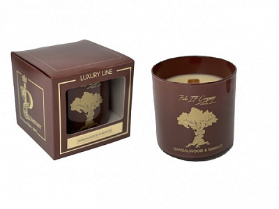 Свеча ароматическая Pako-If Luxury Line (М) Сандалове дерево-манго 420 г 